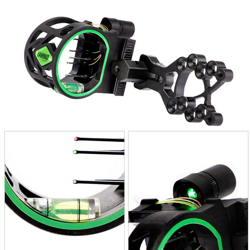 1pc Composite Bow M1 Sight Set 5-Needle Sight Set 0.019 "Micro Adjustable Archery e